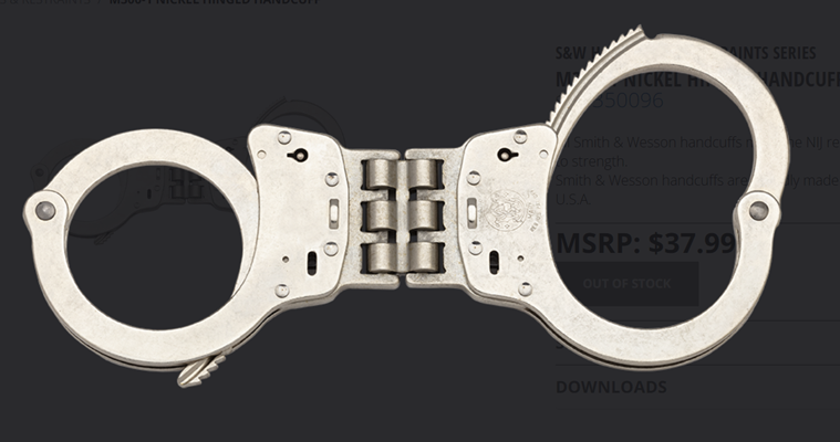 Smith & Wesson S&W handcuffs USA