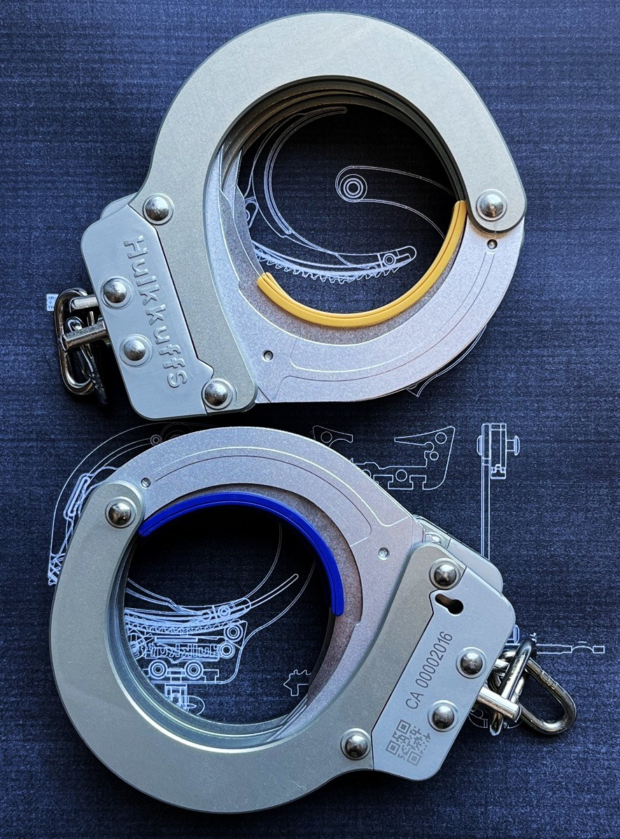 Hulkkuffs handcuffs, B2, glossy. aviation aluminum